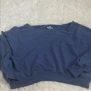 Hollister Blue Crew Neck Sweater Soft Cotton Blend